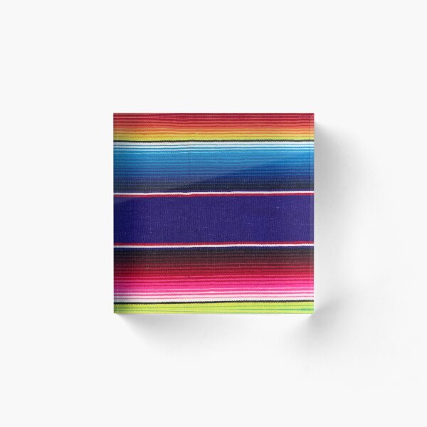Serape of Mexico Acrylic Block
