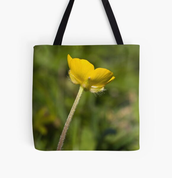 Creeping Buttercup (Ranunculus repens) All Over Print Tote Bag