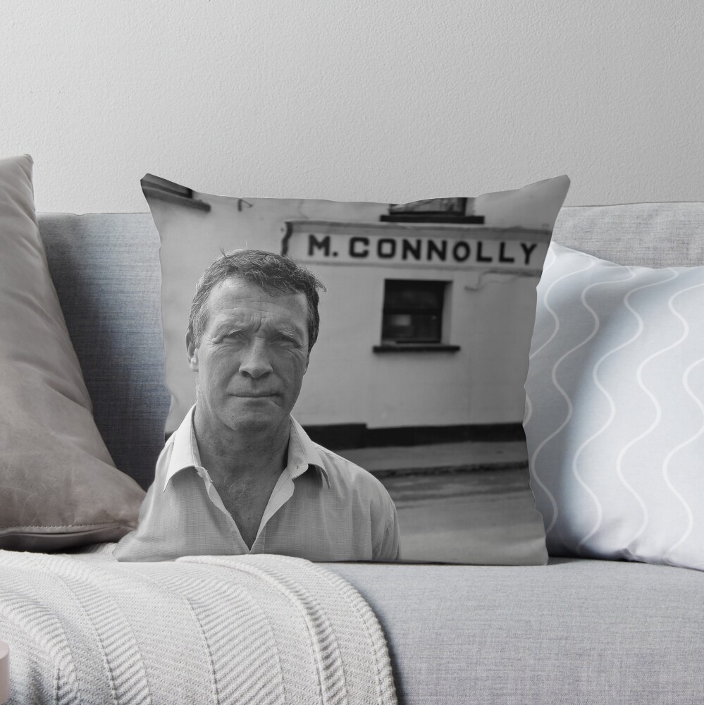 Jim; owns the Bar Throw Pillow