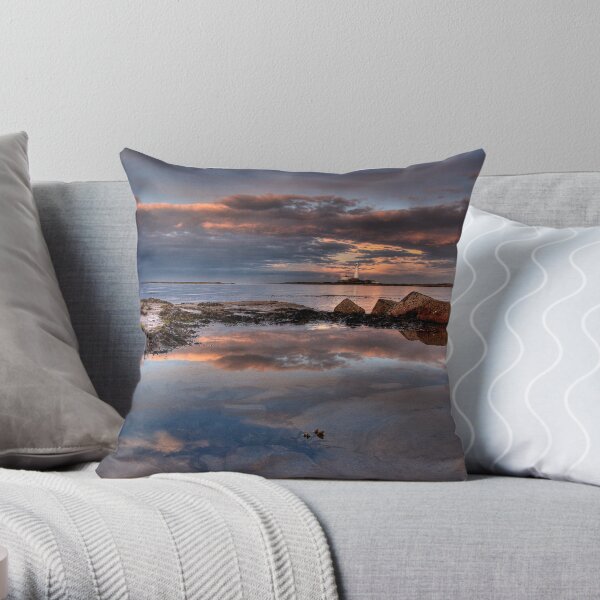 Water reflections Throw Pillow