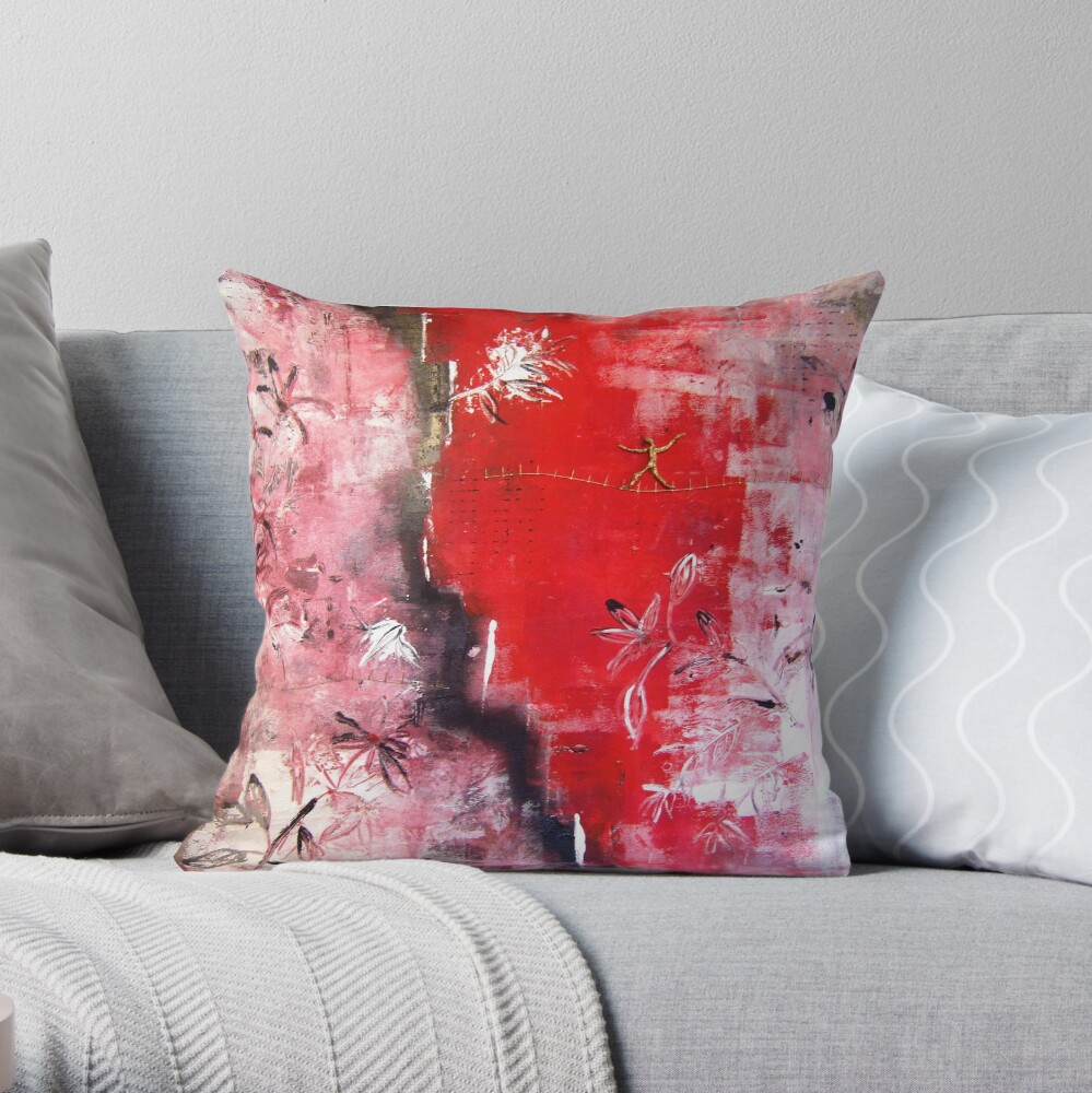 Golden Times II Throw Pillow