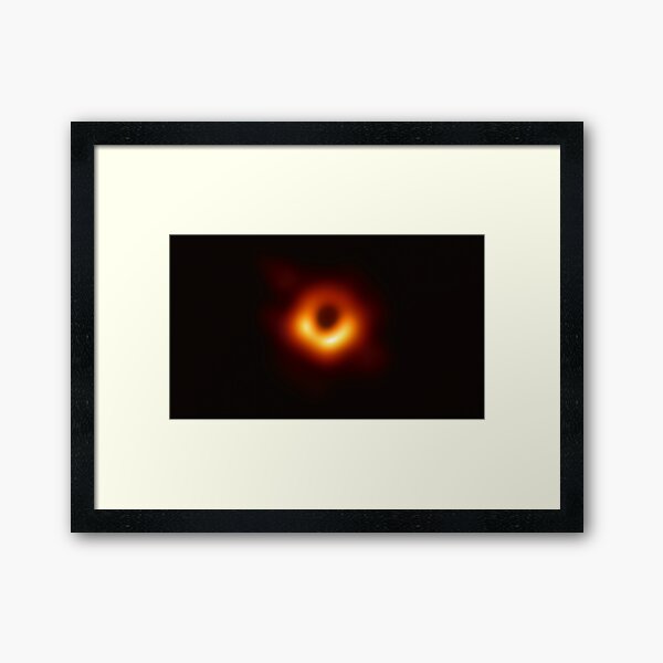 First Ever Image of a Black Hole (8K Resolution) Framed Art Print