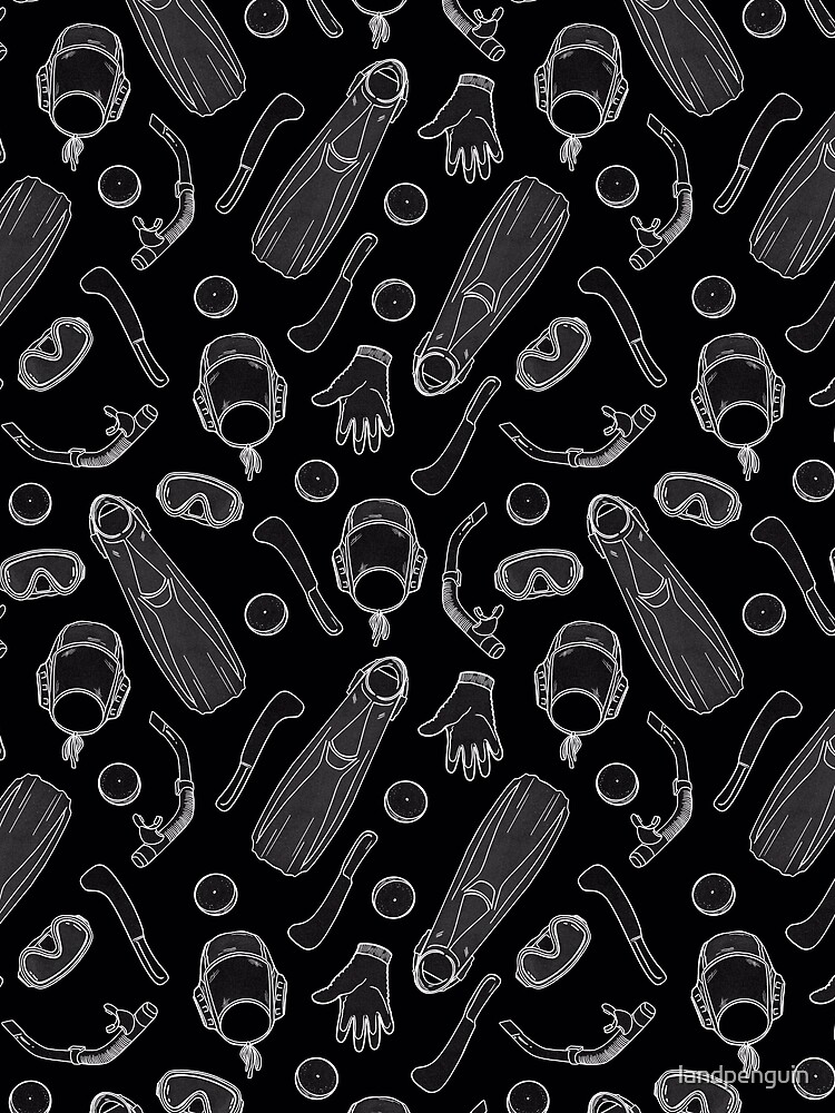 Octopush Underwater Hockey Pattern by landpenguin