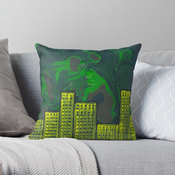 City of Chaos Throw Pillow