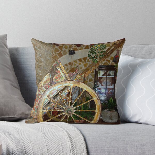 Carrettino Siciliano Throw Pillow
