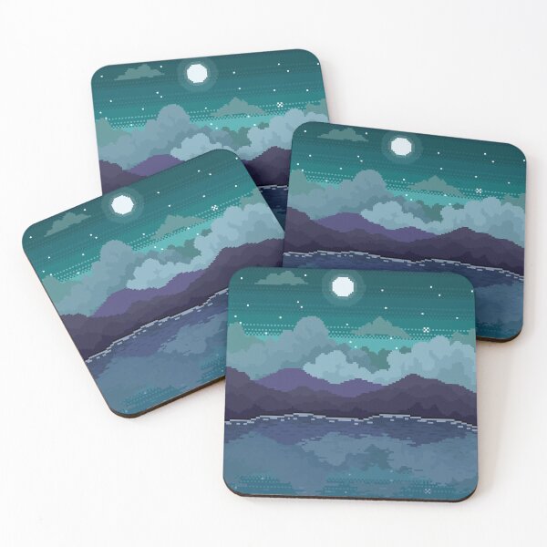 Mountain Lake Coasters (Set of 4)