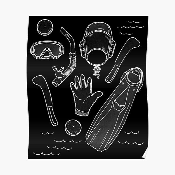 Underwater Hockey Octopush T Shirt Poster