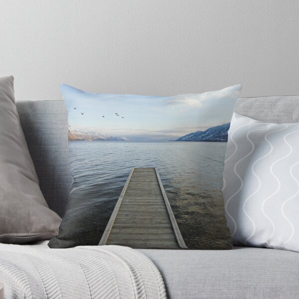 Item preview, ducks and pier, Okanagan Lake, British Columbia designed and sold by Christopher Barton.