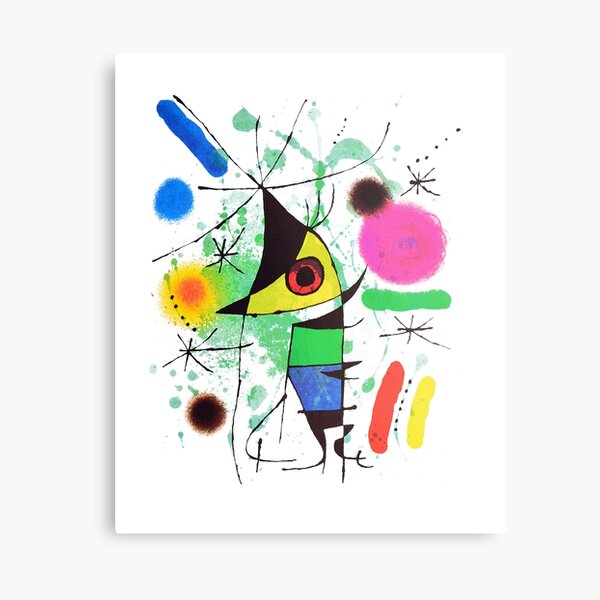 Joan Miró The Singer or The Singing Fish Artwork For Prints Posters Tshirts Bags Women Men Kids Canvas Print