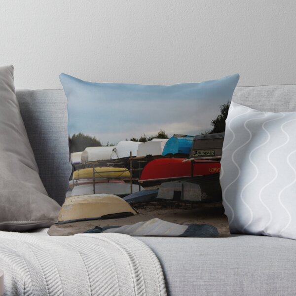 Boats Throw Pillow