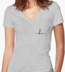 Is That A Sonic Screwdriver in Your Pocket... (10th Dr.) Women's Fitted V-Neck T-Shirt