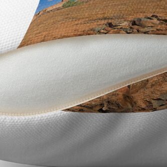 Alternate view of Ruined House Throw Pillow