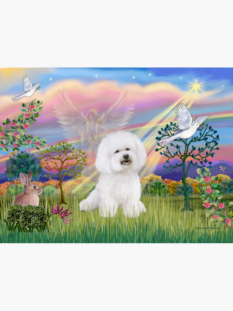 Cloud Angel - Bichon Frise (#1) by JeanBFitzgerald
