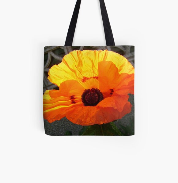 Brand-new poppy All Over Print Tote Bag