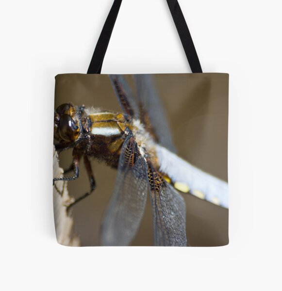 Broad-bodied Chaser (Libellula depressa) All Over Print Tote Bag