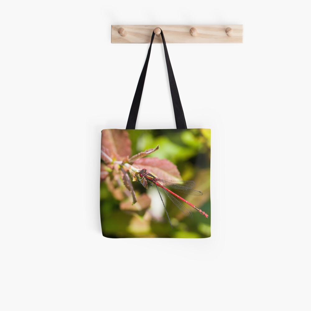 Large Red Damselfly (Pyrrhosoma nymphula) Tote Bag