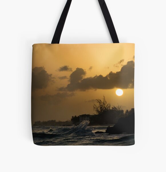 Barbados Sunset All Over Print Tote Bag