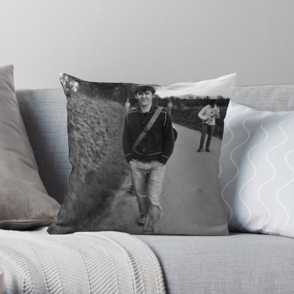 Martin & Mossy Dawg on the Road to the Pub Throw Pillow