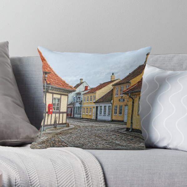 Village of Odense Throw Pillow