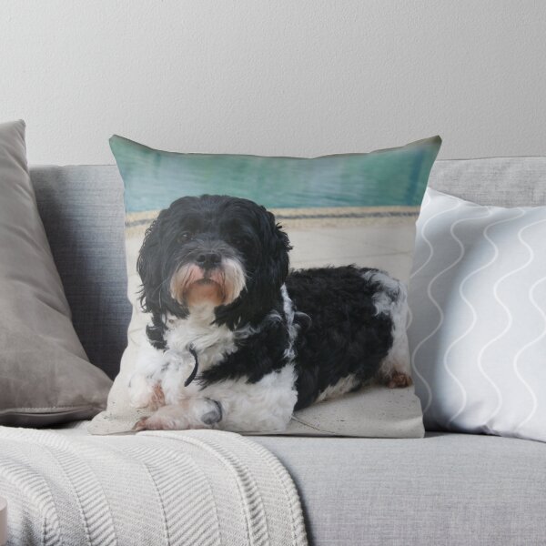 Go Go Relaxing By The Pool Throw Pillow