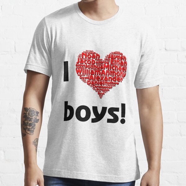 "I love boys (TShirt & iPhone case)" Tshirt for Sale by Lenka