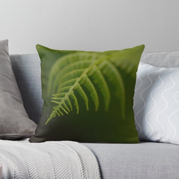 Fern Leaf Throw Pillow