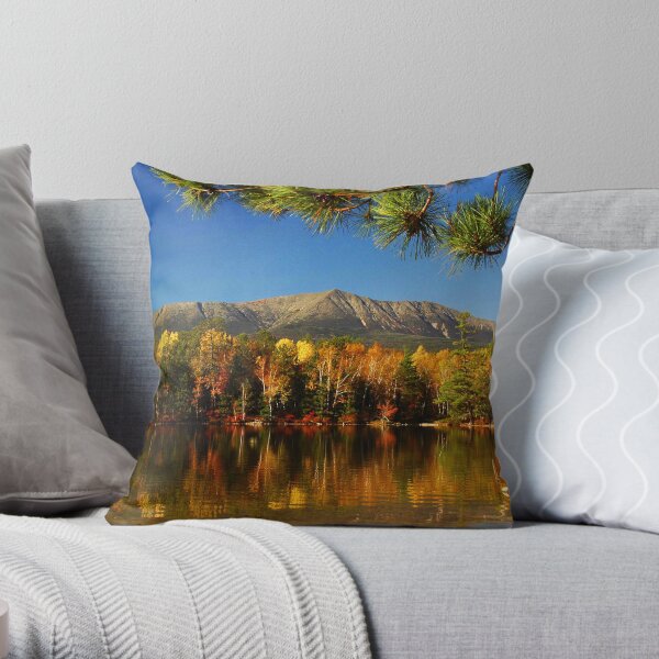Autumn Baxter Mt. Katahdin Throw Pillow