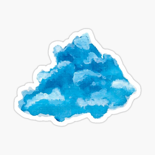 wool cloud heap dust sky fluff clipart cream comic' Sticker