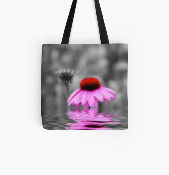 Pink All Over Print Tote Bag