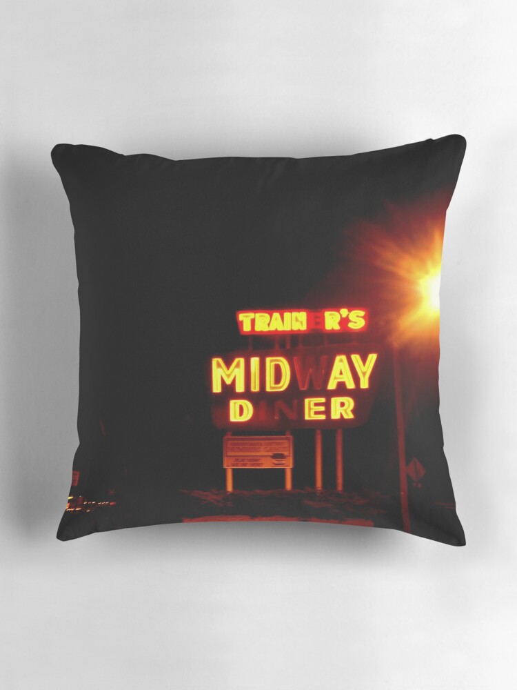 Thumbnail 3 of 4, Pillow, Trainer's Midway Diner designed and sold by jdempsey.