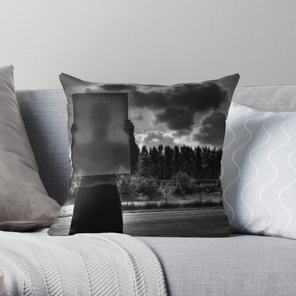 Map reading women Throw Pillow