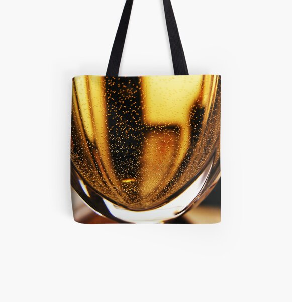 bubbly black and gold All Over Print Tote Bag