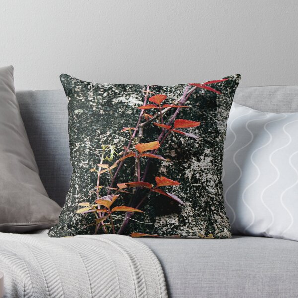 Red Creeper Throw Pillow