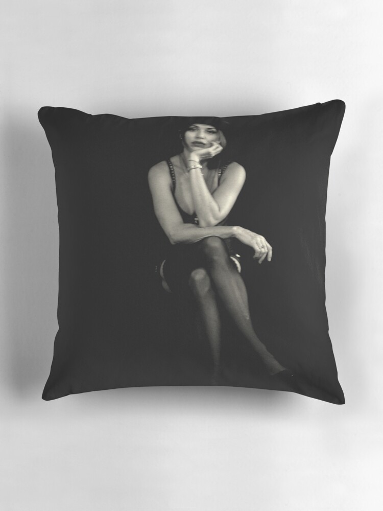 Thumbnail 3 of 4, Pillow, Sad Time in Happy Town designed and sold by jdempsey.