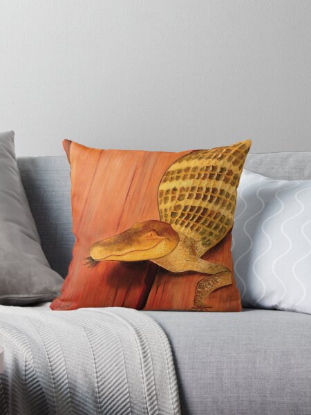 Crooked Smile Throw Pillow