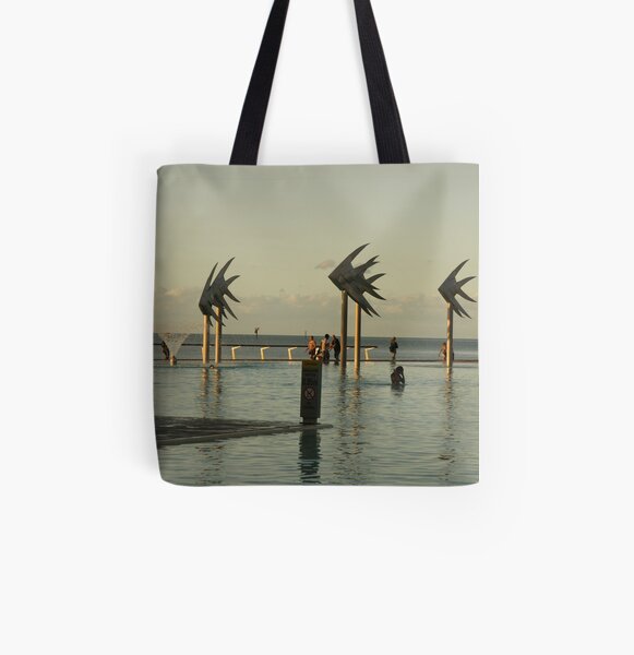The Esplanade Pool at Sunset All Over Print Tote Bag