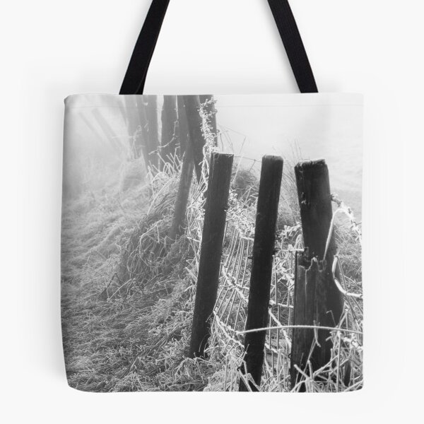 Item preview, Frosty Fence in Fog designed and sold by dlsmith.