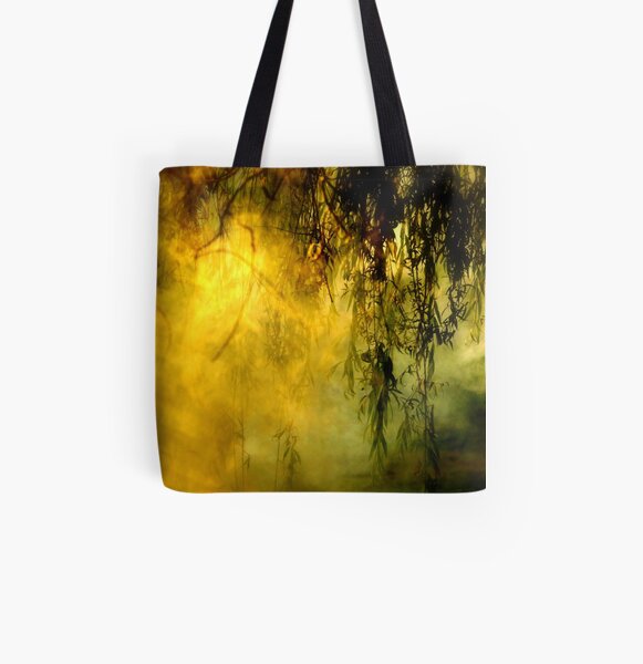 Misty Willow All Over Print Tote Bag