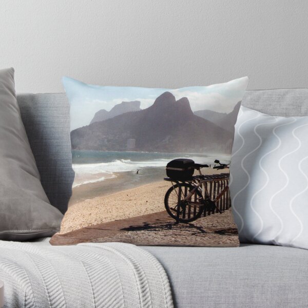 Ipanema Beach Throw Pillow