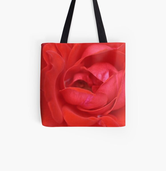 Raggy Red All Over Print Tote Bag
