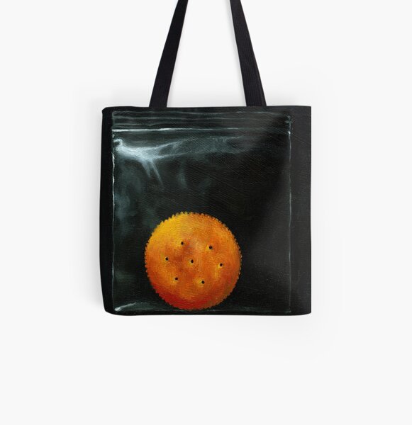 On the Ritz - cracker realism food art All Over Print Tote Bag
