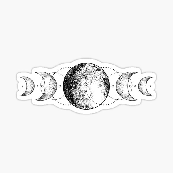 Moon phases Sticker