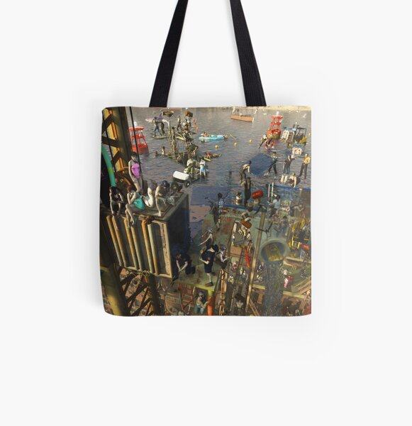 Low tide All Over Print Tote Bag