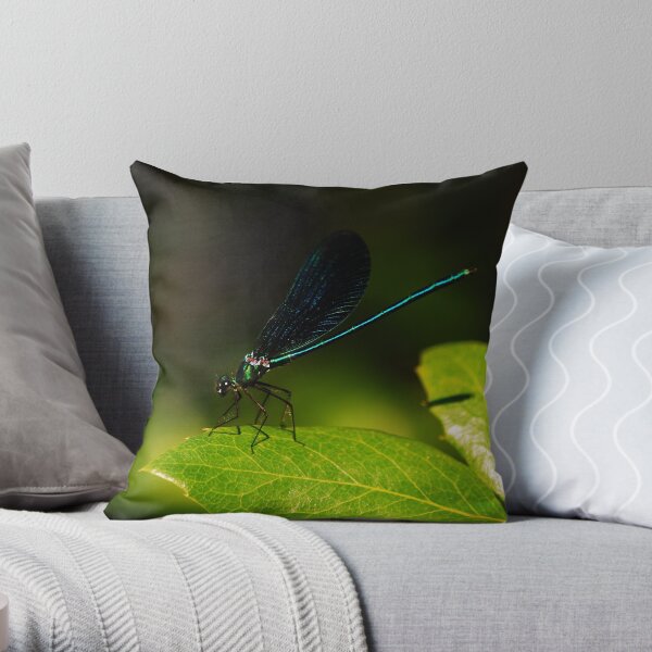 Dragonfly 3 Throw Pillow