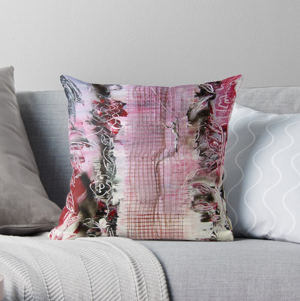 Picking Roses Throw Pillow