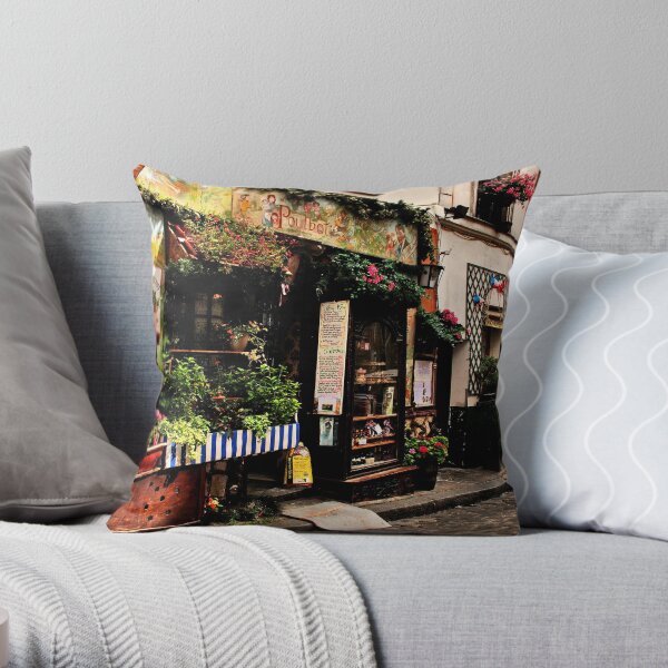 Parisian Street Throw Pillow