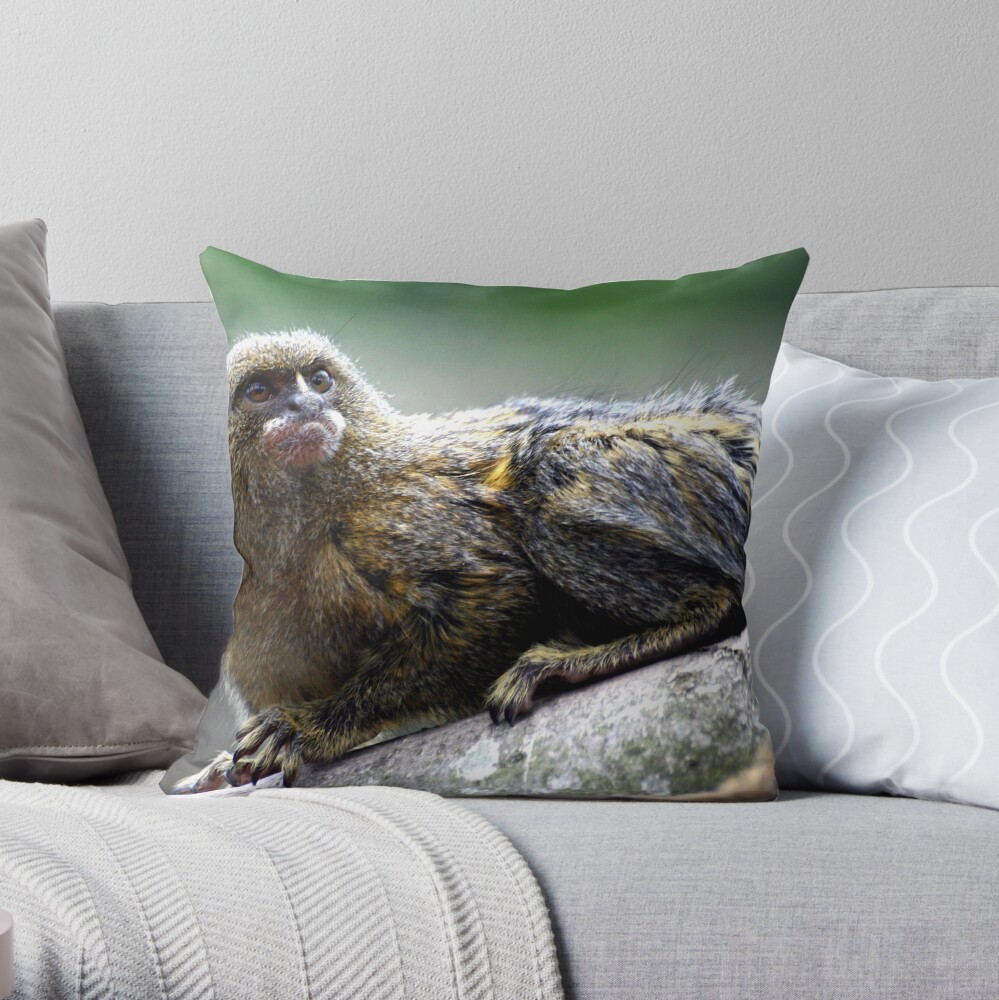 Pygmy Marmoset Throw Pillow