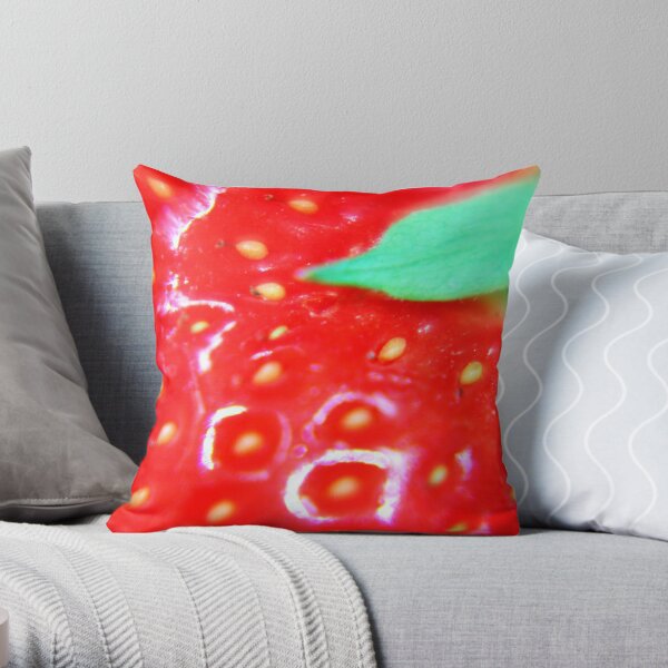 Strawberry Obsession Throw Pillow