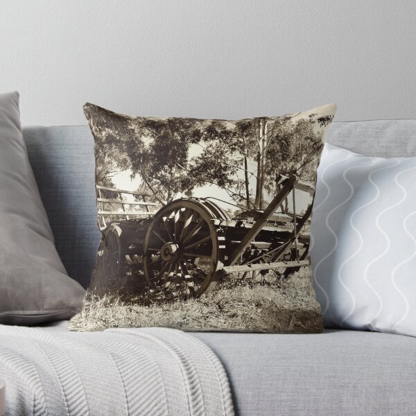Old Wagon II Throw Pillow