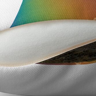 Alternate view of Rainbow Air, Ghost Trees Throw Pillow